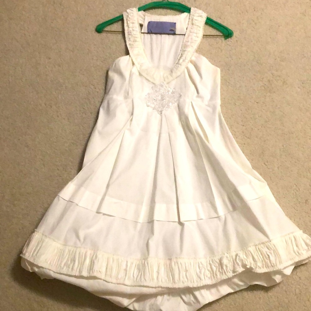 Vera wang lavender collection vintage white dress size 4/38